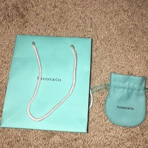 Authentic Tiffany bag and pouch
